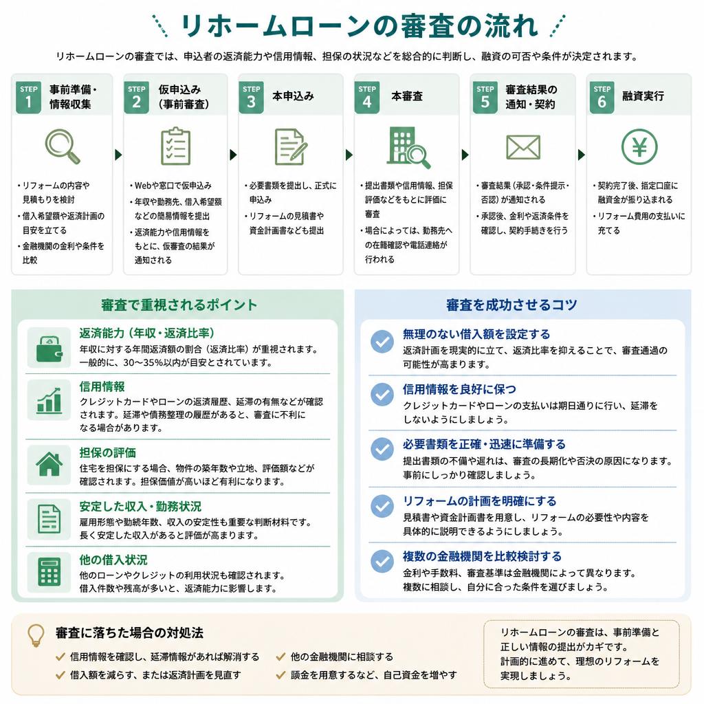 審査の流れと重要なポイント