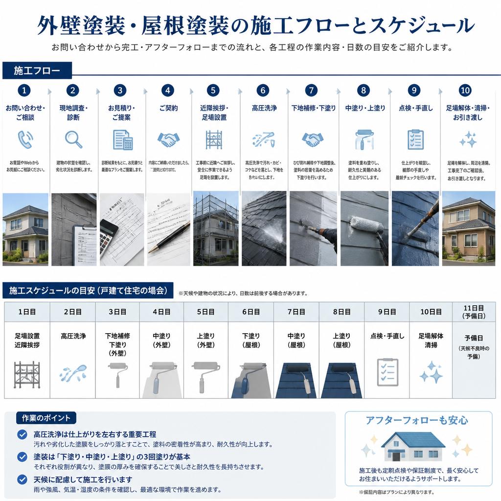 4. 施工の流れとスケジュール