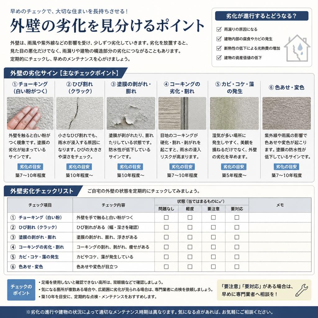 4. どのようなサインでメンテナンスが必要か