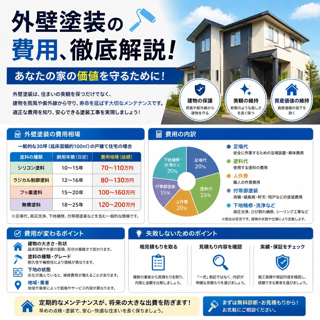 尾張旭市の外壁塗装50坪の費用比較を徹底解説！あなたの家を守るために