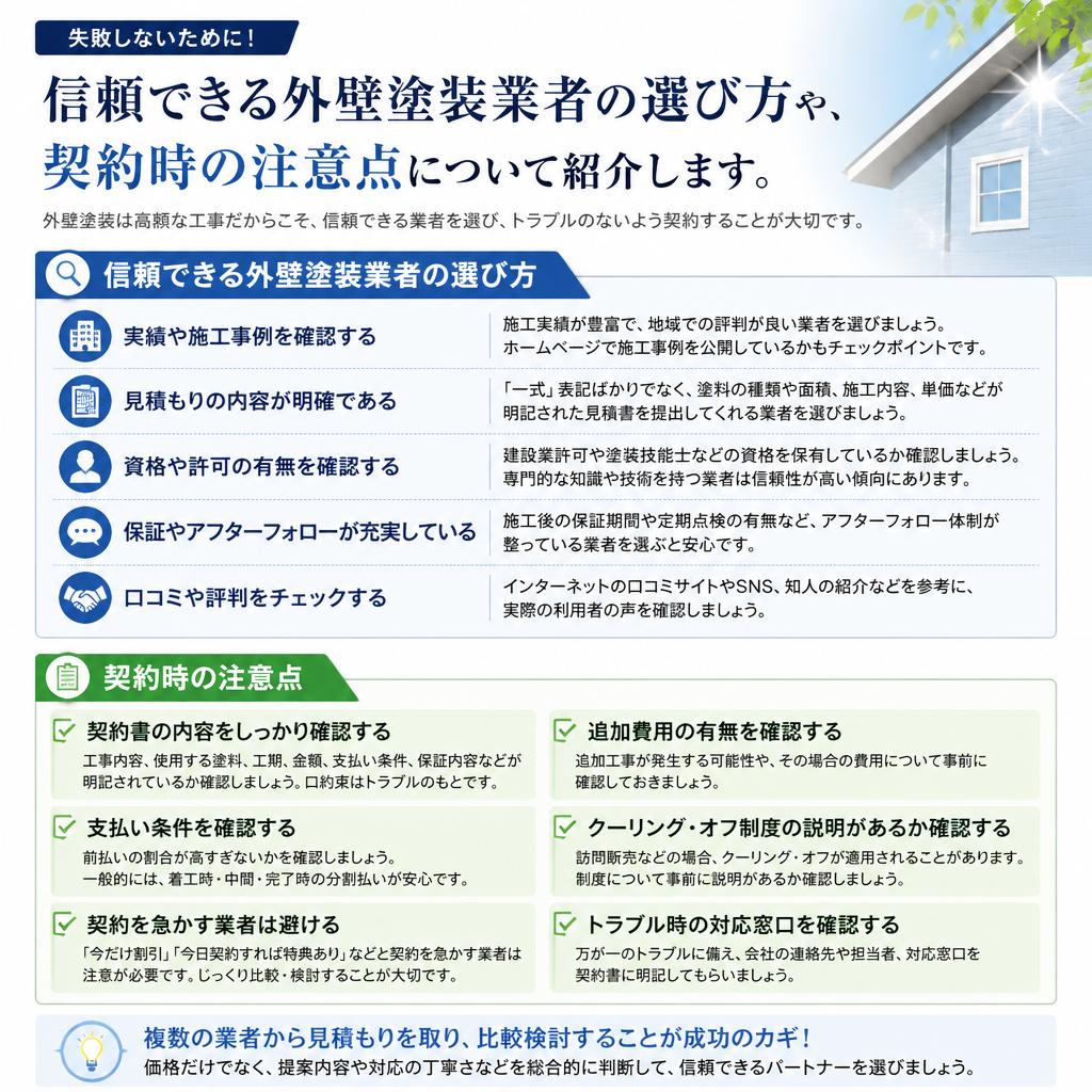 業者選びのポイント