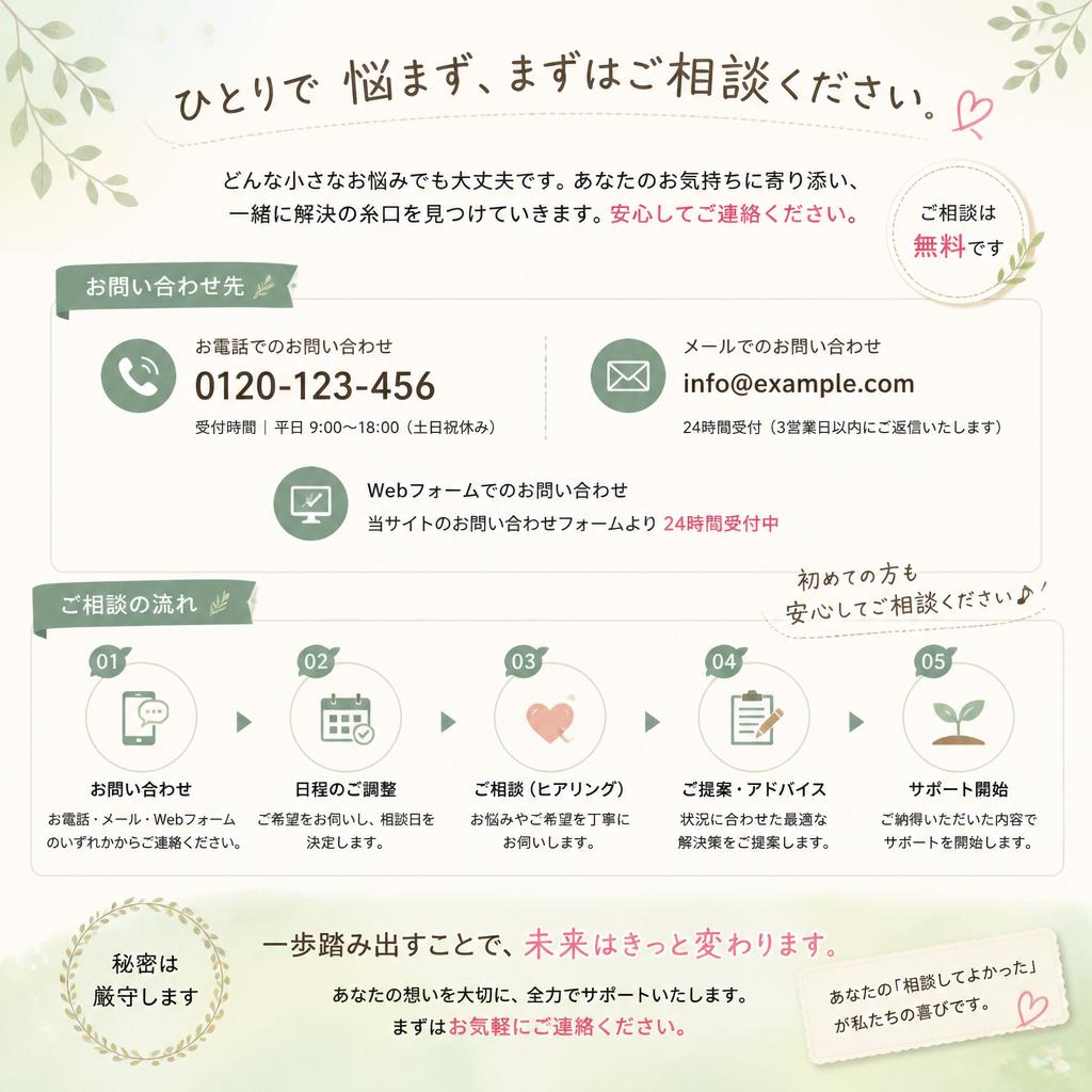 お気軽にお問い合わせください！