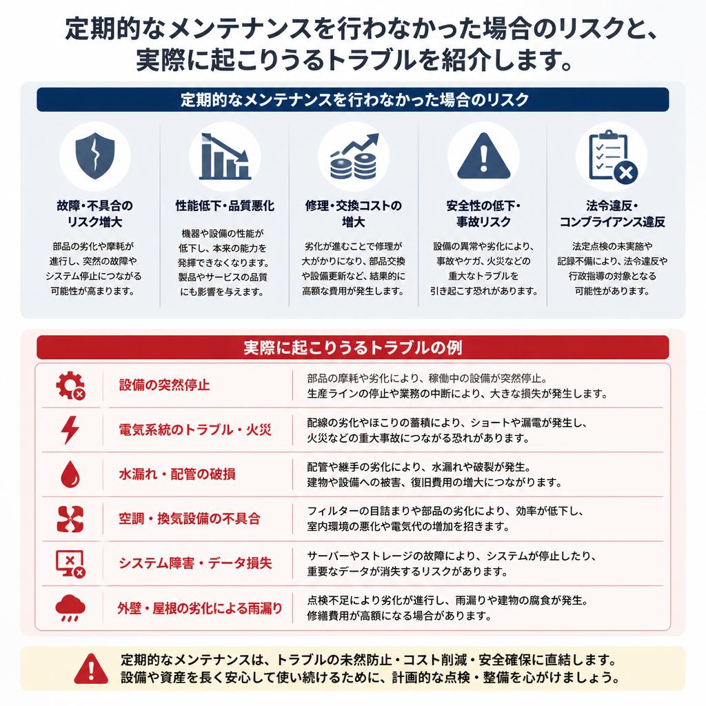 5. メンテナンスを怠るリスク