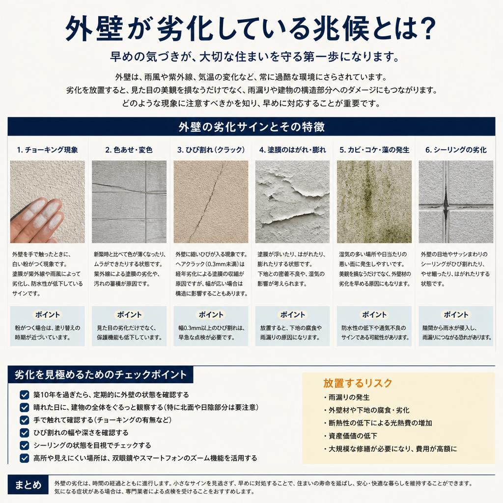 2. 外壁の劣化サインとは