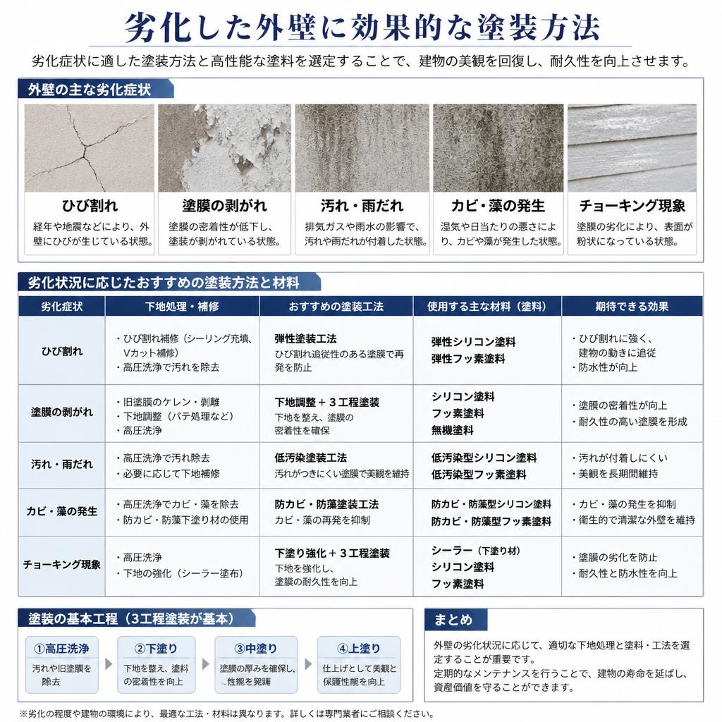 チョーキング対策はこうする！効果的な塗装方法