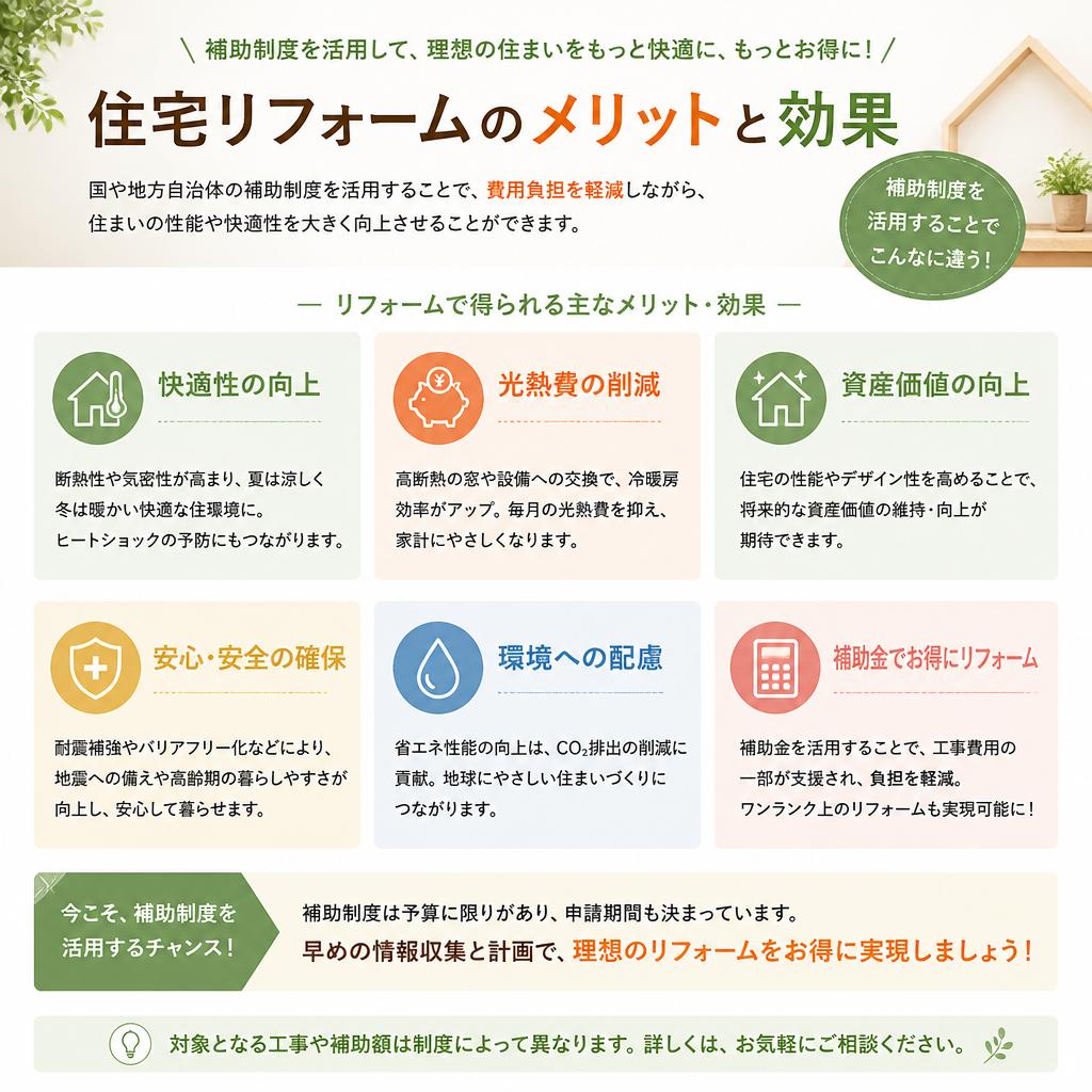 住宅リフォームのメリット