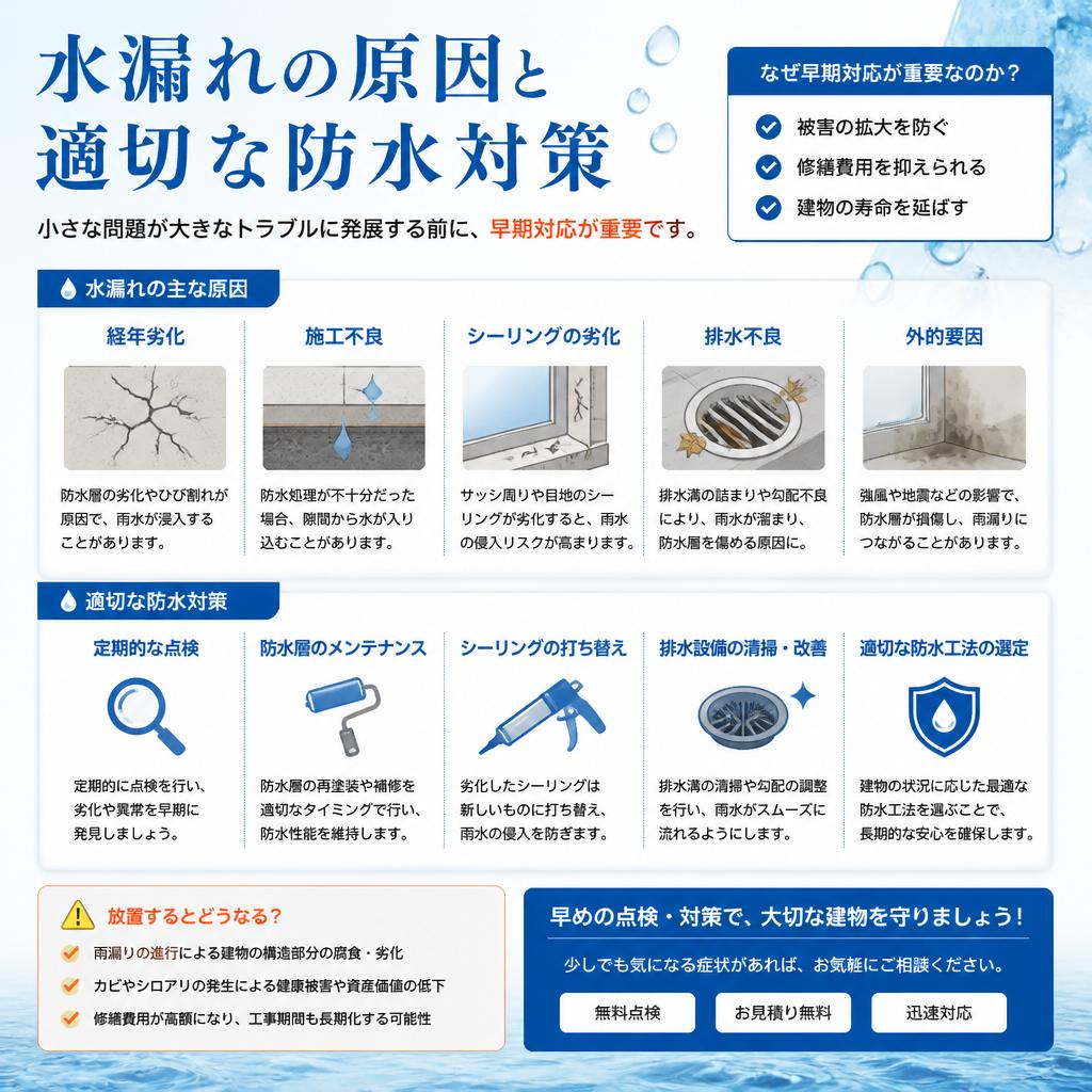 2. 水漏れのリスクとその対策