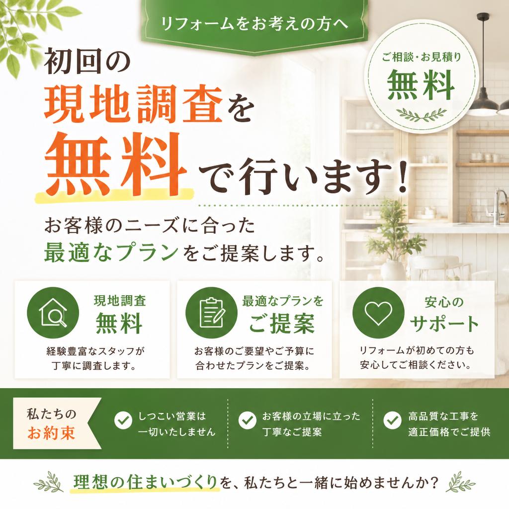 5. 無料現地調査のご案内