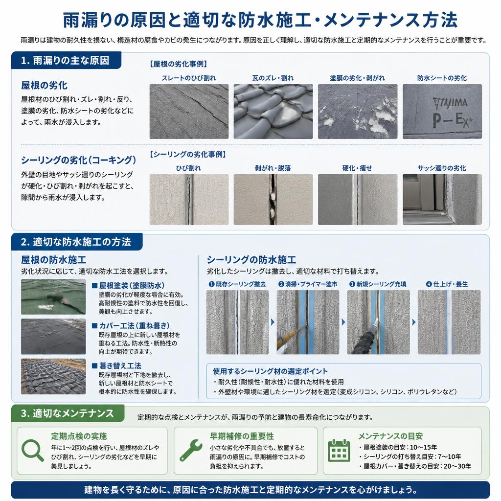 雨漏りの原因とその対策