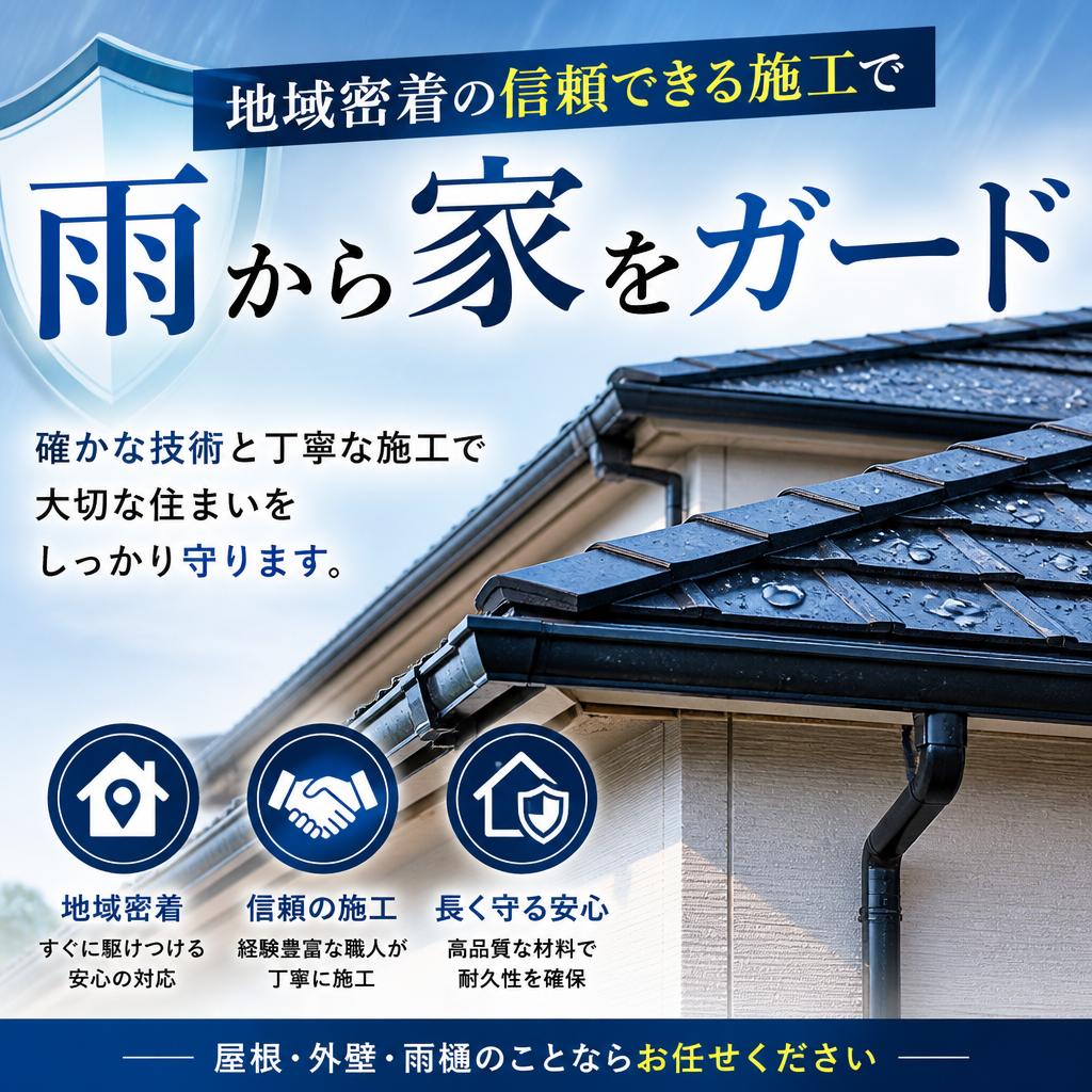 港区の地域密着の信頼できる施工で雨から家をガードなら中川塗装まで