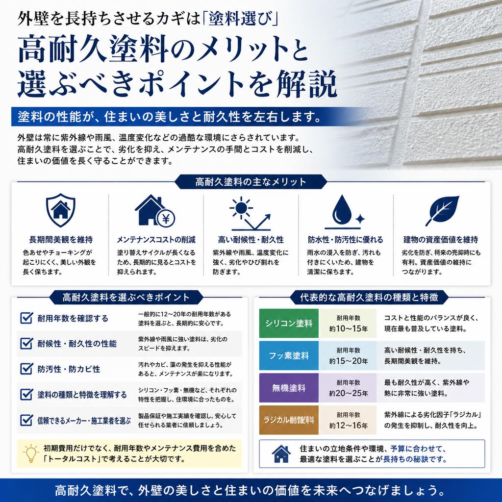 高耐久塗料の選び方