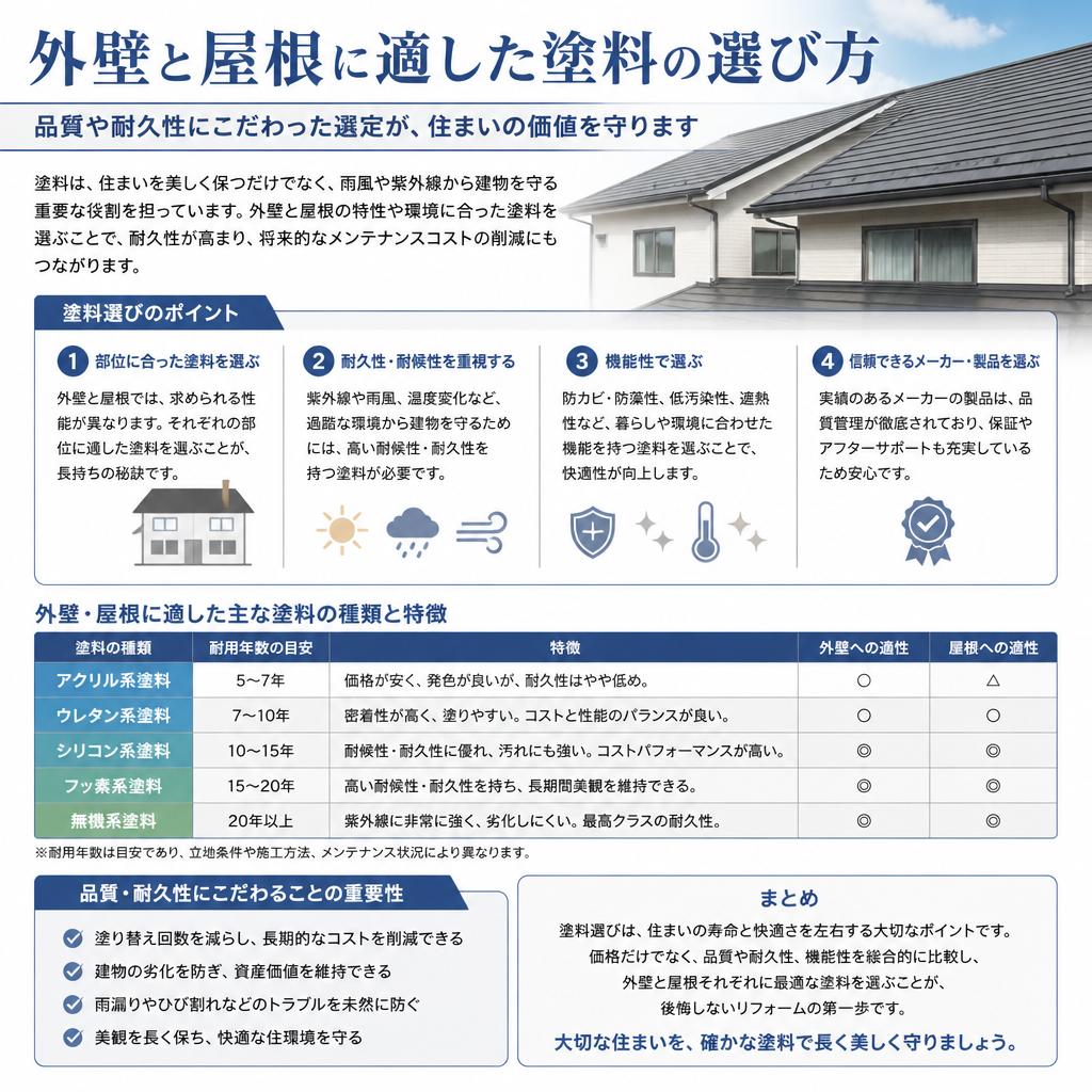 5. 使用する塗料の選び方