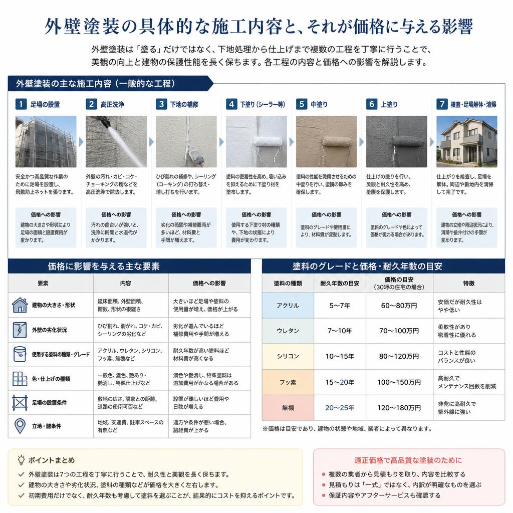 施工内容とその影響